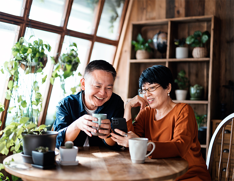 couple with coffee