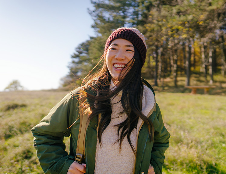 Woman on a hike